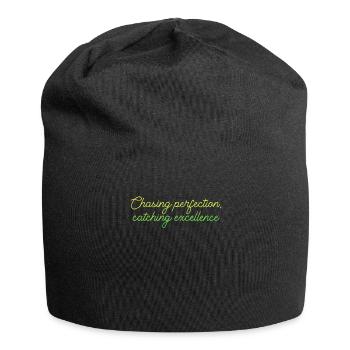 Kaizen-Mindset auf der Jagd nach Perfektion - Jersey-Beanie - Schwarz - Vorne