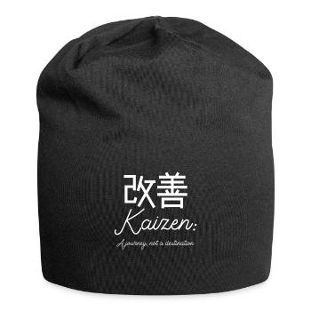 Kaizen : un voyage, pas une destination - Bonnet en jersey - noir - Devant