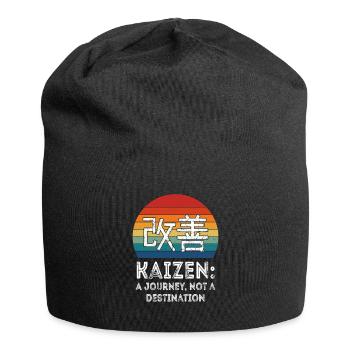Kaizen : un voyage, pas une destination - Bonnet en jersey - noir - Devant