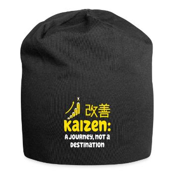 Kaizen : un voyage, pas une destination - Bonnet en jersey - noir - Devant