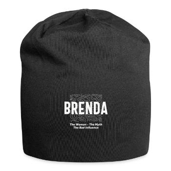 Brenda Woman Myth Bad Influence - Name Brenda - Jersey Beanie - black - Front