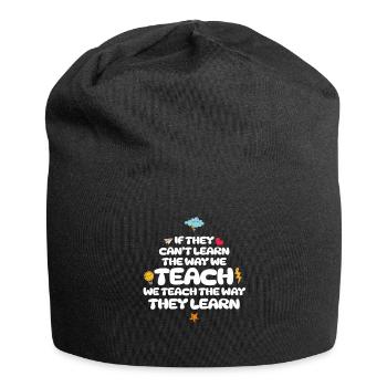 Autismus-Bewusstsein SPED Lehrer lernen - Jersey-Beanie - Schwarz - Vorne