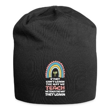 Autismus-Bewusstsein SPED Lehrer lernen - Jersey-Beanie - Schwarz - Vorne