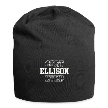 Best Ellison Ever - Personalized Name Ellison - Jersey Beanie - black - Front