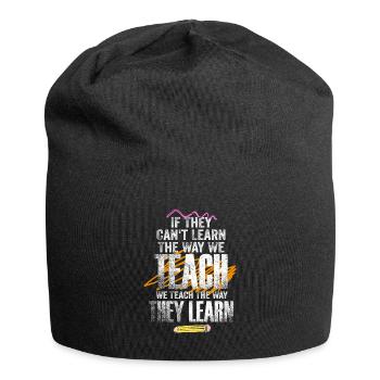 Autismus-Bewusstsein SPED Lehrer lernen - Jersey-Beanie - Schwarz - Vorne