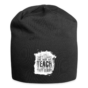 Autismus-Bewusstsein SPED Lehrer lernen - Jersey-Beanie - Schwarz - Vorne