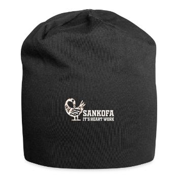 Sankofa Symbol Adinkra Ghana Black - Jersey Beanie - black - Front