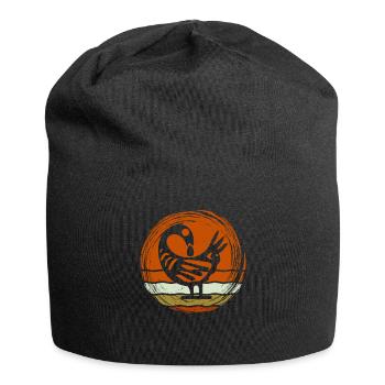 Sankofa Symbol Adinkra Ghana Black - Jersey Beanie - black - Front