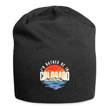 I'd Rather Be In Colorado - Jersey Beanie - black - Front