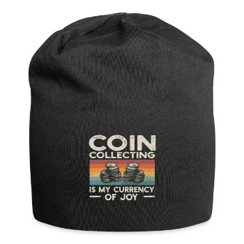 Numismatics Coin Collector Art - Jersey Beanie - black - Front