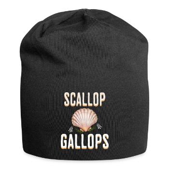 Humour Scallop Gallops Meme - Bonnet en jersey - noir - Devant