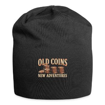 Old Coins New Adventures Numismatics - Jersey Beanie - black - Front