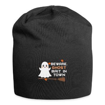 Beware Ghost Bait In Town Spooky - Jersey Beanie - black - Front