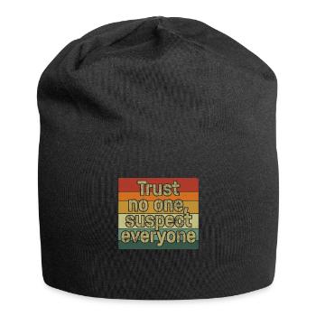 Krimi-Dinner-Spaß-Nacht - Jersey-Beanie - Schwarz - Vorne