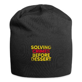 Murder Mystery Dinner Fun Night - Jersey Beanie - black - Front