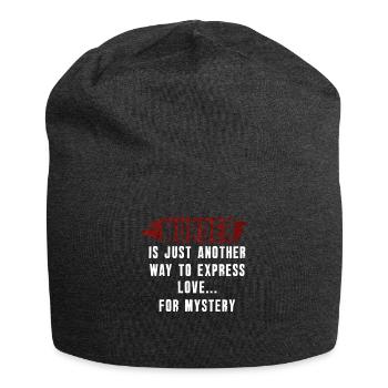 Krimi-Dinner-Spaß-Nacht - Jersey-Beanie - Anthrazit - Vorne
