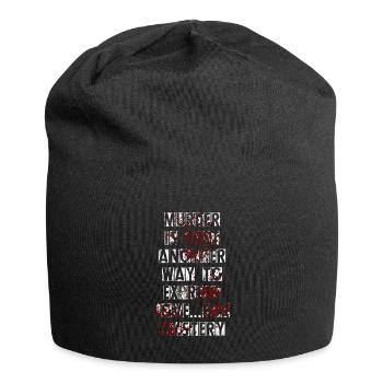 Murder Mystery Dinner Fun Night - Jersey Beanie - black - Front