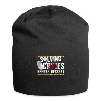 Murder Mystery Dinner Fun Night - Jersey Beanie - black - Front