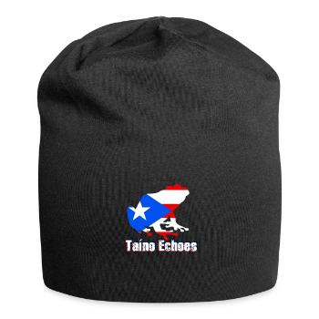Taíno spiegelt den Stolz seiner karibischen Abstammung wider - Jersey-Beanie - Schwarz - Vorne