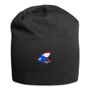 Taíno spiegelt den Stolz seiner karibischen Abstammung wider - Jersey-Beanie - Schwarz - Vorne