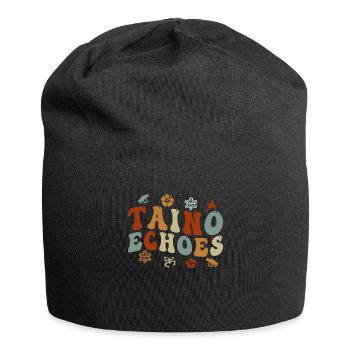 Taíno spiegelt den Stolz seiner karibischen Abstammung wider - Jersey-Beanie - Schwarz - Vorne