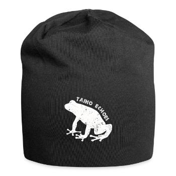 Taíno spiegelt den Stolz seiner karibischen Abstammung wider - Jersey-Beanie - Schwarz - Vorne