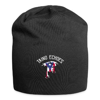 Taíno spiegelt den Stolz seiner karibischen Abstammung wider - Jersey-Beanie - Schwarz - Vorne