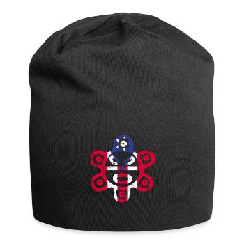 Taíno spiegelt den Stolz seiner karibischen Abstammung wider - Jersey-Beanie - Schwarz - Vorne