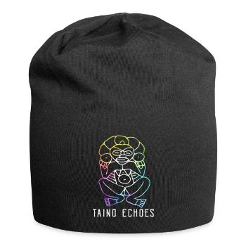 Taíno spiegelt den Stolz seiner karibischen Abstammung wider - Jersey-Beanie - Schwarz - Vorne
