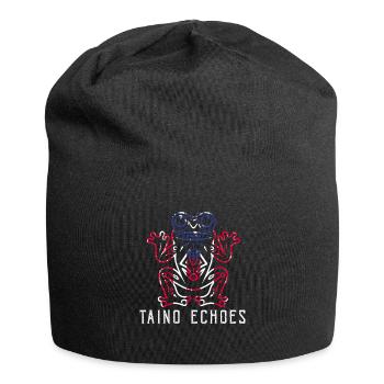 Taíno spiegelt den Stolz seiner karibischen Abstammung wider - Jersey-Beanie - Schwarz - Vorne