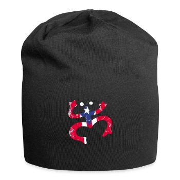 Taíno spiegelt den Stolz seiner karibischen Abstammung wider - Jersey-Beanie - Schwarz - Vorne