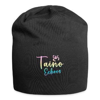 Taíno spiegelt den Stolz seiner karibischen Abstammung wider - Jersey-Beanie - Schwarz - Vorne