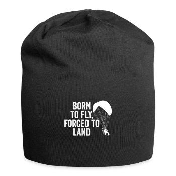 Born To Fly Forcé D’atterrir Paramoteur - Bonnet en jersey - noir - Devant