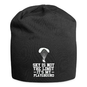 Sky Is Not The Limit It's My Playground - Jersey-Beanie - Schwarz - Vorne
