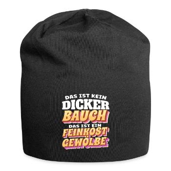 Das ist kein Bauch, das ist ein Feinkostgewölbe - Jersey-Beanie - Schwarz - Vorne