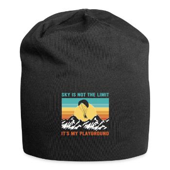 Sky Is Not The Limit It's My Playground - Jersey-Beanie - Schwarz - Vorne