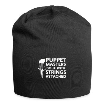 Puppetry Puppeteer Puppet Puppets - Jersey Beanie - black - Front