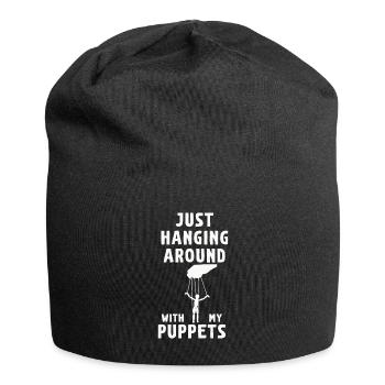 Puppetry Puppeteer Puppet Puppets - Jersey Beanie - black - Front
