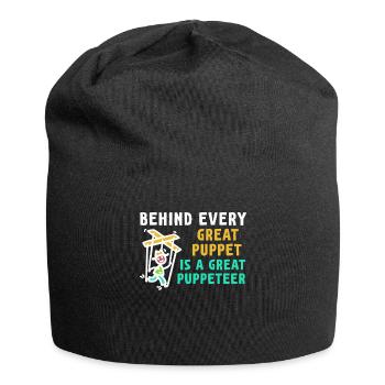 Puppetry Puppeteer Puppet Puppets - Jersey Beanie - black - Front