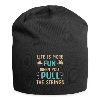 Puppetry Puppeteer Puppet Puppets - Jersey Beanie - black - Front