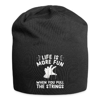 Puppetry Puppeteer Puppet Puppets - Jersey Beanie - black - Front