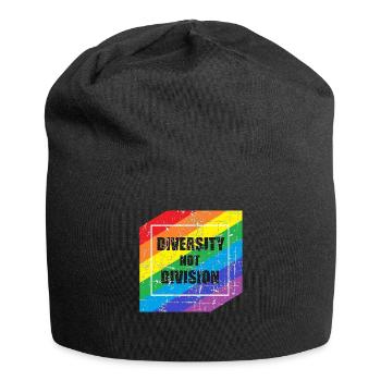 Feiern Sie die Vielfalt, nicht die Spaltung, die Einheit - Jersey-Beanie - Schwarz - Vorne