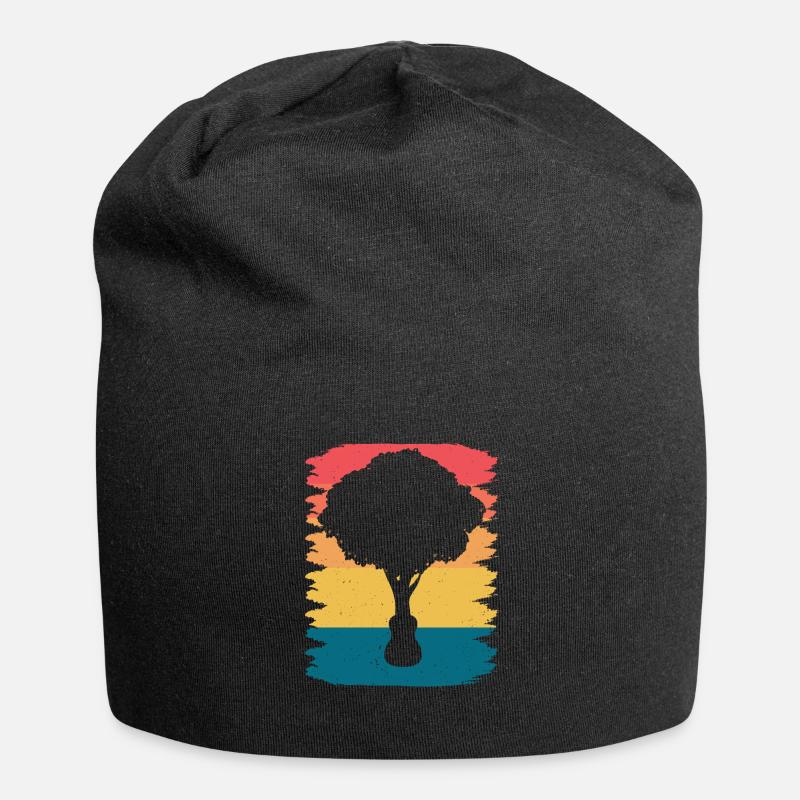 Yggdrasil Natur Musiker Baum Des Lebens - Jersey-Beanie - Schwarz