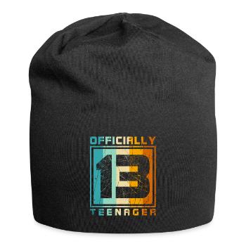 13th Birthday Boy - Jersey Beanie - black - Front