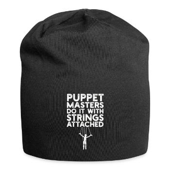 Puppetry Puppeteer Puppet Puppets - Jersey Beanie - black - Front