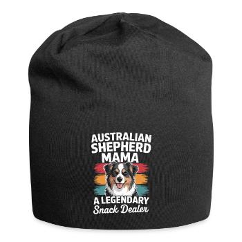 Berger australien Mama, marchand de snacks légendaire - Bonnet en jersey - noir - Devant