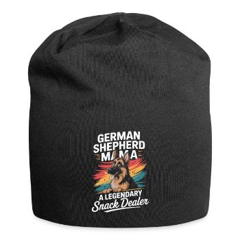 Berger allemand Mama, marchand de snacks légendaire - Bonnet en jersey - noir - Devant