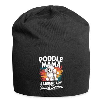 Poodle Mama, Legendary Snack Dealer - Jersey Beanie - black - Front