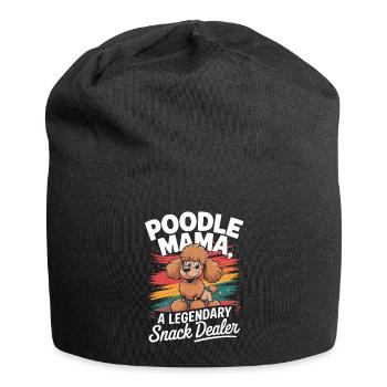 Poodle Mama, Legendary Snack Dealer - Jersey Beanie - black - Front