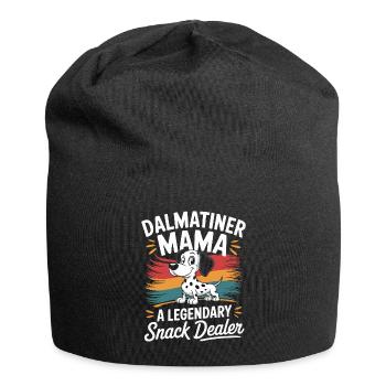 Maman dalmate, marchande de snacks légendaire - Bonnet en jersey - noir - Devant
